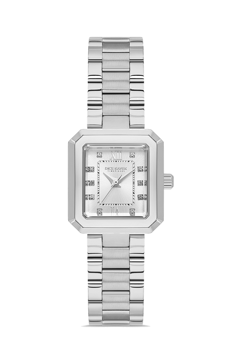 Dice Kayek AG1442.10 women's watch with silver dial, silver-tone case and stainless steel bracelet – front view