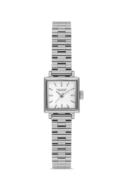 Dice Kayek AG1428.10 women's watch with silver dial, silver-tone case and stainless steel bracelet – front view