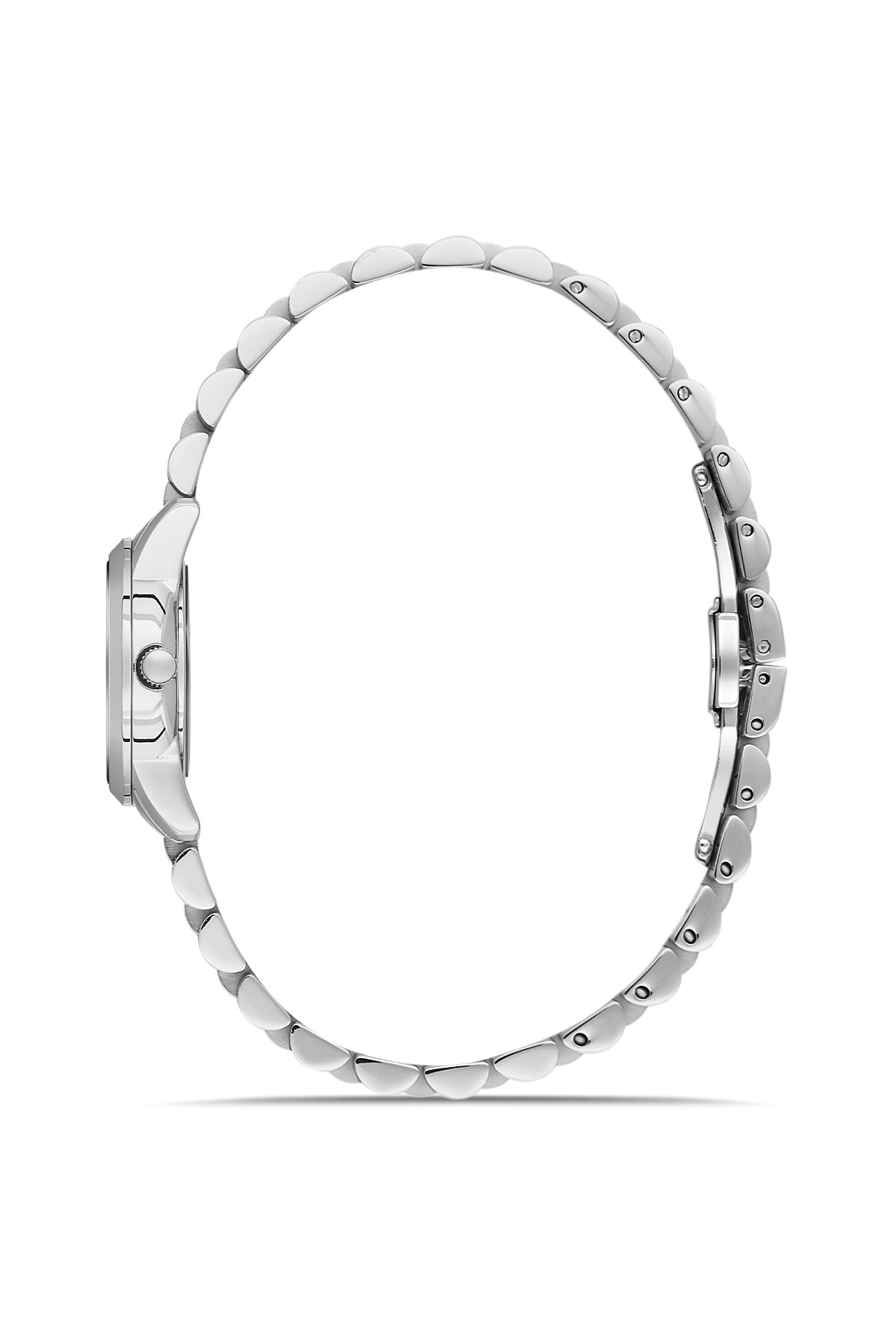 Dice Kayek AG1459.19 women's watch with green dial, silver-tone case and stainless steel bracelet – side view