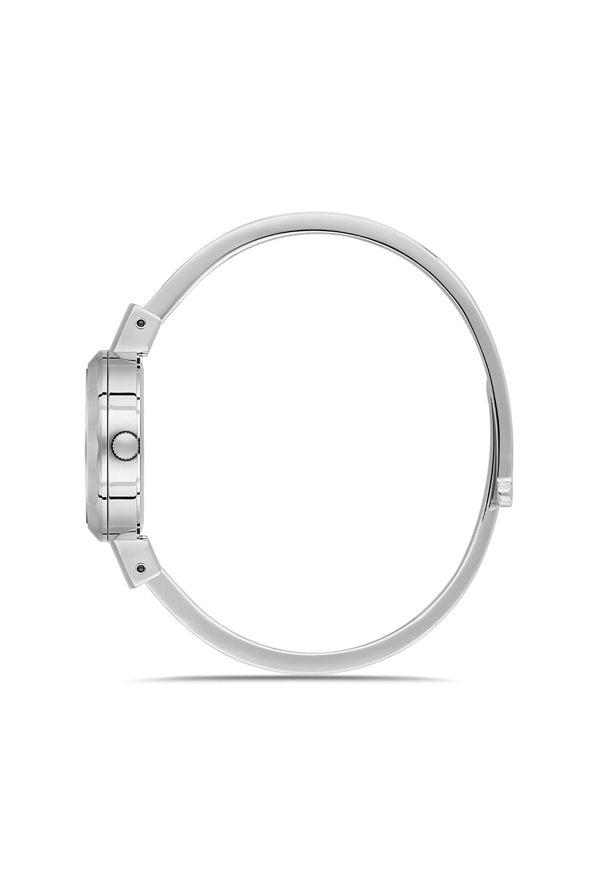 Dice Kayek AG1472.10 women's watch with white mother-of-pearl dial, silver-tone case and stainless steel bracelet – side view