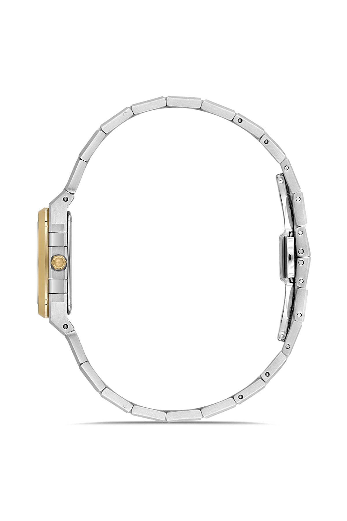 RMS Zeitmeister AG1581.04 women's watch with champagne dial, two-tone case and stainless steel bracelet – side view