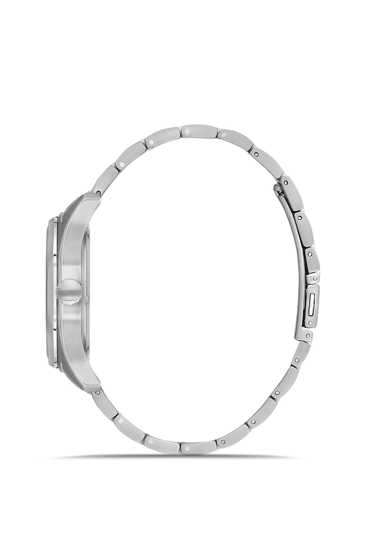 RMS Zeitmeister AG2141.12 men's watch with black dial, titanium case and titanium bracelet – side view