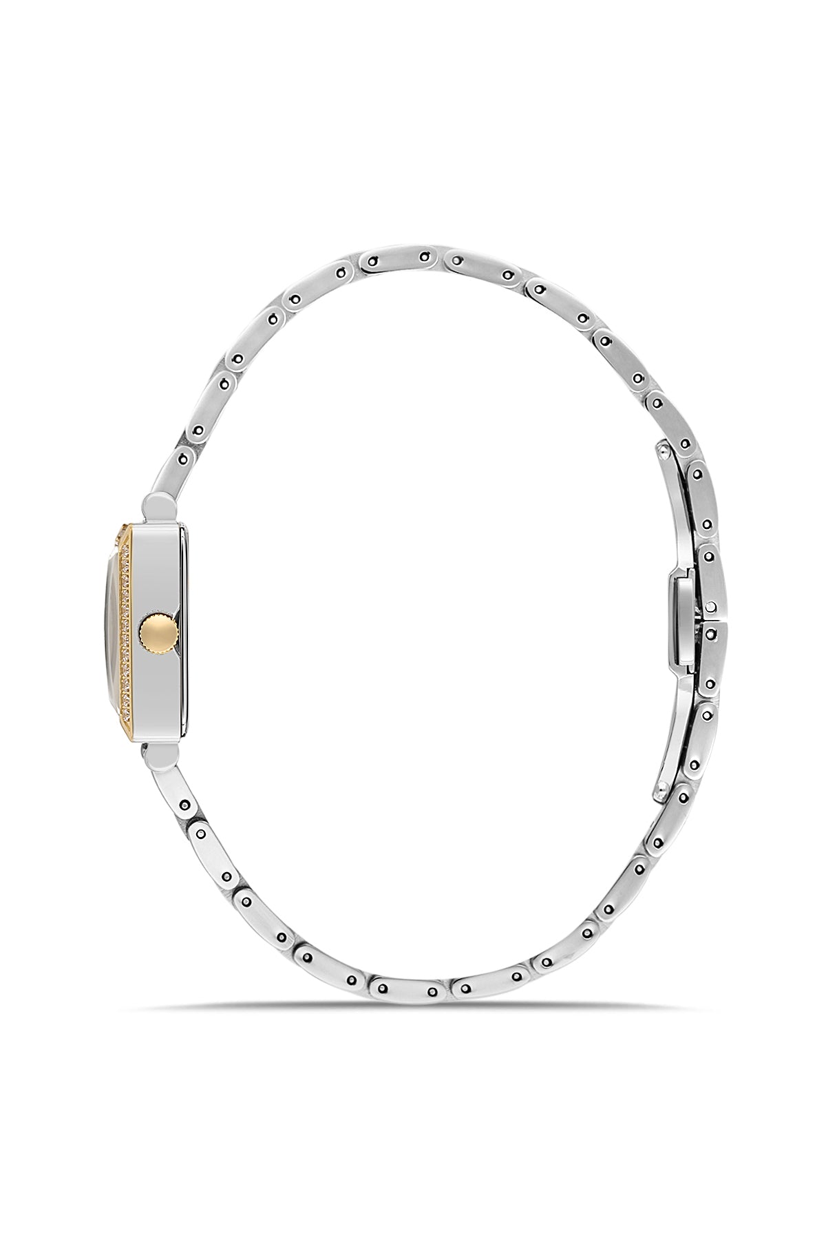 RMS Zeitmeister AG2167.49 women's watch with green dial, two-tone case and stainless steel bracelet – side view