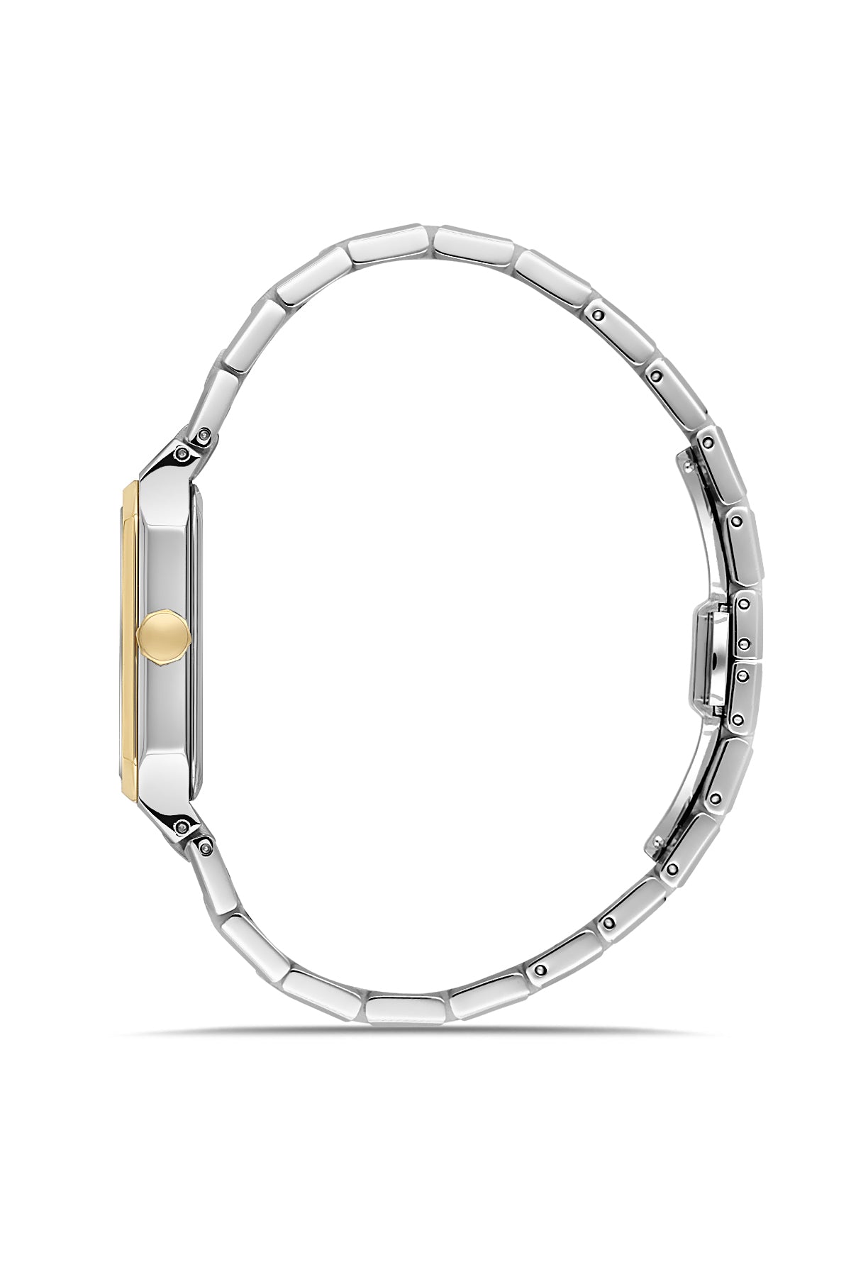 RMS Zeitmeister AG2204.42 men's watch with black dial, two-tone case and stainless steel bracelet – side view