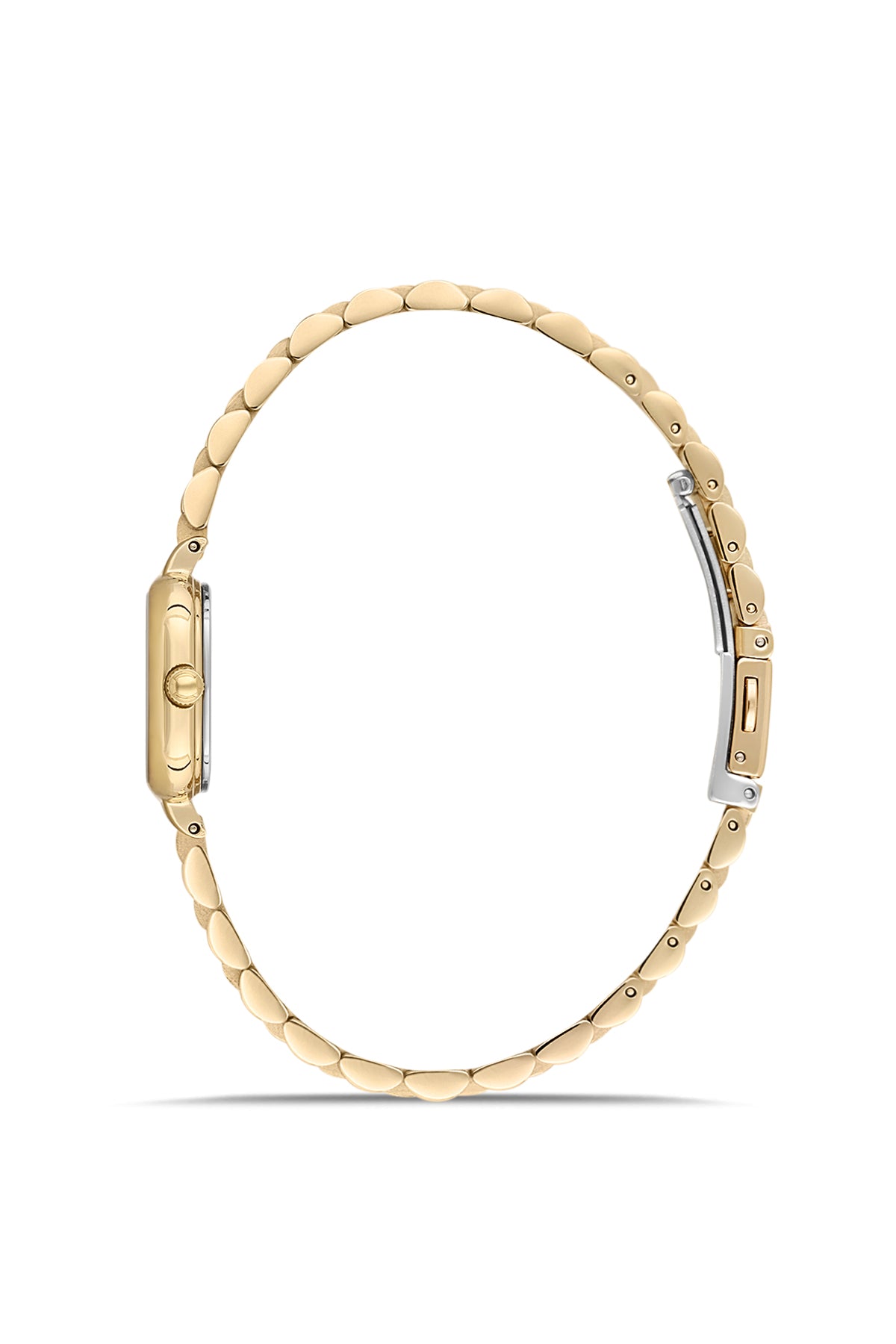 RMS Zeitmeister AG2227.29 women's watch with green dial, gold-tone case and stainless steel bracelet – side view